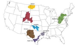 US Shale Play Map Brigham Development